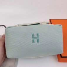 Hermes Bride-a-Brac Large Case in Light Green Canvas Hermes Bride-a-Brac Large Case in Light Green Canvas
