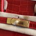 Hermes Birkin 30 Handmade Bag In Red Crocodile Niloticus Shiny