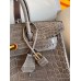 Hermes Birkin 30 Handmade Bag In Taupe Crocodile Niloticus Shiny