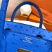 Hermes Birkin 30 Handmade Bag In Blue Ostrich Skin Hermes Birkin 30 Handmade Bag In Blue Ostrich Skin
