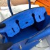 Hermes Birkin 30 Handmade Bag In Blue Ostrich Skin Hermes Birkin 30 Handmade Bag In Blue Ostrich Skin