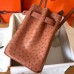 Hermes Birkin 30 Handmade Bag In Brown Ostrich Skin Hermes Birkin 30 Handmade Bag In Brown Ostrich Skin