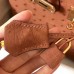 Hermes Birkin 30 Handmade Bag In Brown Ostrich Skin Hermes Birkin 30 Handmade Bag In Brown Ostrich Skin