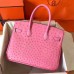 Hermes Birkin 30 Handmade Bag In Pink Ostrich Skin Hermes Birkin 30 Handmade Bag In Pink Ostrich Skin