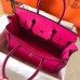Hermes Birkin 30 Handmade Bag In Rose Red Ostrich Skin Hermes Birkin 30 Handmade Bag In Rose Red Ostrich Skin