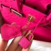 Hermes Birkin 30 Handmade Bag In Rose Red Ostrich Skin Hermes Birkin 30 Handmade Bag In Rose Red Ostrich Skin