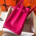 Hermes Birkin 30 Handmade Bag In Rose Red Ostrich Skin Hermes Birkin 30 Handmade Bag In Rose Red Ostrich Skin