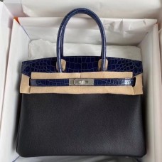 Hermes Touch Birkin 30 Bag In Noir Shiny Niloticus Crocodile Skin Hermes Touch Birkin 30 Bag In Noir Shiny Niloticus Crocodile Skin