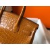 Hermes Birkin 30cm Bag In Gold Embossed Crocodile Leather Hermes Birkin 30cm Bag In Gold Embossed Crocodile Leather