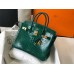 Hermes Birkin 30cm Bag In Green Embossed Crocodile Leather Hermes Birkin 30cm Bag In Green Embossed Crocodile Leather