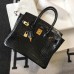Hermes Birkin 30cm Bag In Black Embossed Crocodile Leather Hermes Birkin 30cm Bag In Black Embossed Crocodile Leather