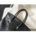 Hermes Birkin 30cm Bag In Black Embossed Crocodile Leather Hermes Birkin 30cm Bag In Black Embossed Crocodile Leather