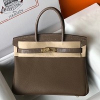 Hermes Touch Birkin 30cm Limited Edition Taupe Bag Hermes Touch Birkin 30cm Limited Edition Taupe Bag