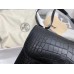 Hermes Constance 18 Handmade Bag In Black Alligator Crocodile Skin Hermes Constance 18 Handmade Bag In Black Alligator Crocodile Skin