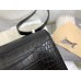 Hermes Constance 18 Handmade Bag In Black Alligator Crocodile Skin Hermes Constance 18 Handmade Bag In Black Alligator Crocodile Skin