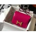 Hermes Constance 18 Handmade Bag In Rose Red Embossed Crocodile Hermes Constance 18 Handmade Bag In Rose Red Embossed Crocodile