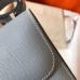 Hermes Constance 18 Handmade Bag In Blue Lin Epsom Leather Hermes Constance 18 Handmade Bag In Blue Lin Epsom Leather