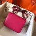 Hermes Constance 18 Handmade Bag In Rose Red Epsom Leather Hermes Constance 18 Handmade Bag In Rose Red Epsom Leather