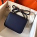 Hermes Constance 18 Handmade Bag In Sapphire Epsom Leather Hermes Constance 18 Handmade Bag In Sapphire Epsom Leather