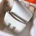 Hermes Constance 18 Handmade Bag In White Epsom Leather Hermes Constance 18 Handmade Bag In White Epsom Leather