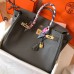 Hermes Birkin 35 Handmade Bag In Ardoise Clemence Leather Hermes Birkin 35 Handmade Bag In Ardoise Clemence Leather
