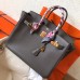 Hermes Birkin 35 Handmade Bag In Ardoise Clemence Leather Hermes Birkin 35 Handmade Bag In Ardoise Clemence Leather