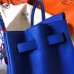 Hermes Birkin 35 Handmade Bag In Blue Electric Clemence Leather Hermes Birkin 35 Handmade Bag In Blue Electric Clemence Leather