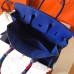 Hermes Birkin 35 Handmade Bag In Blue Electric Clemence Leather Hermes Birkin 35 Handmade Bag In Blue Electric Clemence Leather