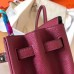 Hermes Birkin 35 Handmade Bag In Bordeaux Clemence Leather Hermes Birkin 35 Handmade Bag In Bordeaux Clemence Leather