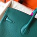Hermes Birkin 35 Handmade Bag In Malachite Clemence Leather Hermes Birkin 35 Handmade Bag In Malachite Clemence Leather