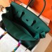 Hermes Birkin 35 Handmade Bag In Malachite Clemence Leather Hermes Birkin 35 Handmade Bag In Malachite Clemence Leather