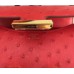 Hermes Constance 18 Handmade Bag In Red Ostrich Leather Hermes Constance 18 Handmade Bag In Red Ostrich Leather