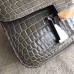 Hermes Constance 24 Handmade Bag In Grey Niloticus Crocodile Hermes Constance 24 Handmade Bag In Grey Niloticus Crocodile
