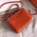 Hermes Constance 24 Handmade Bag In Orange Niloticus Crocodile Hermes Constance 24 Handmade Bag In Orange Niloticus Crocodile