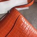Hermes Constance 24 Handmade Bag In Orange Niloticus Crocodile Hermes Constance 24 Handmade Bag In Orange Niloticus Crocodile
