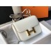 Hermes Constance 24cm Bag In White Embossed Crocodile Hermes Constance 24cm Bag In White Embossed Crocodile