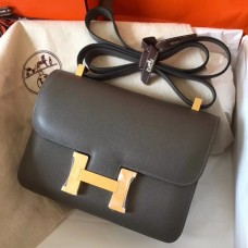 Hermes Constance 24 Handmade Bag In Ardoise Epsom Leather Hermes Constance 24 Handmade Bag In Ardoise Epsom Leather