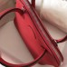 Hermes Bolide 27 Handmade Bag In Red Clemence Leather Hermes Bolide 27 Handmade Bag In Red Clemence Leather