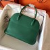 Hermes Bolide 27 Handmade Bag In Vert Vertigo Clemence Leather Hermes Bolide 27 Handmade Bag In Vert Vertigo Clemence Leather