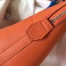 Hermes Bolide 35 Handmade Bag In Orange Clemence Leather Hermes Bolide 35 Handmade Bag In Orange Clemence Leather