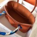 Hermes Bolide 35 Handmade Bag In Orange Clemence Leather Hermes Bolide 35 Handmade Bag In Orange Clemence Leather