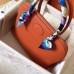 Hermes Bolide 35 Handmade Bag In Orange Clemence Leather Hermes Bolide 35 Handmade Bag In Orange Clemence Leather