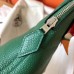 Hermes Bolide 31 Handmade Bag In Vert Vertigo Clemence Leather Hermes Bolide 31 Handmade Bag In Vert Vertigo Clemence Leather
