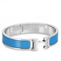 Hermes Blue Enamel Clic H PM Bracelet Hermes Blue Enamel Clic H PM Bracelet