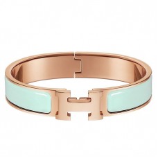 Hermes Aqua Enamel Clic H PM Bracelet Hermes Aqua Enamel Clic H PM Bracelet