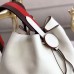 Hermes Licol 17cm Bag In White Evercolor Calfskin Hermes Licol 17cm Bag In White Evercolor Calfskin