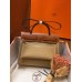 Hermes Herbag Zip 31cm Bag In Brown And Beige Hermes Herbag Zip 31cm Bag In Brown And Beige