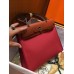 Hermes Herbag Zip 31cm Bag In Camel And Bordeaux Hermes Herbag Zip 31cm Bag In Camel And Bordeaux