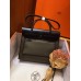Hermes Herbag Zip 31cm Bag In Black And Canopee Hermes Herbag Zip 31cm Bag In Black And Canopee