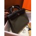 Hermes Herbag Zip 31cm Bag In Black And Canopee Hermes Herbag Zip 31cm Bag In Black And Canopee